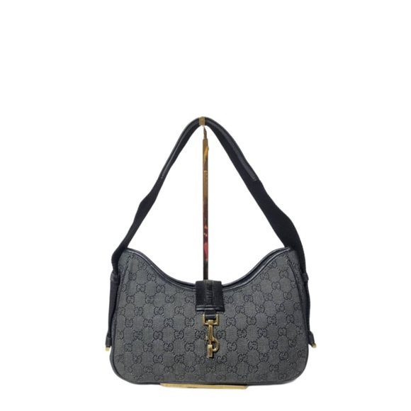 Gucci Handbags - Authentic GUCCI DENIMJACKIE SHOULDER BAG BLACK/DARK GREY